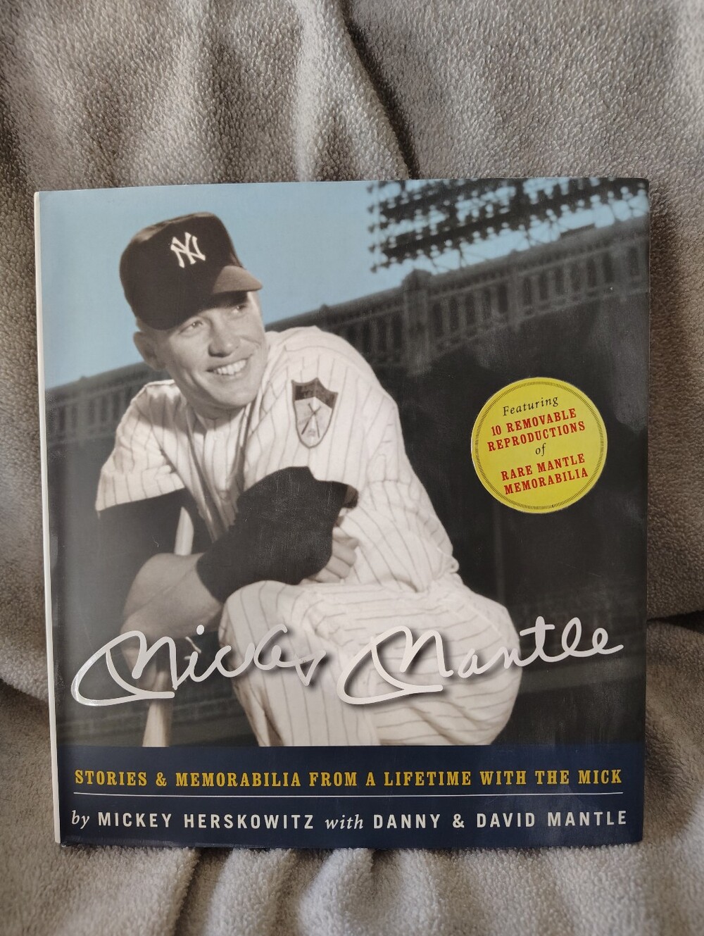 NWOT, "Mickey Mantle", Hardcover Book